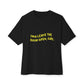 Open Vibes Yellow Script Unisex Oversized Boxy Tee