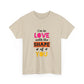 Orange Divide Symbol Unisex Heavy Cotton Tee