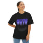 Guts Drip Effect Halftone-Oversized Tee