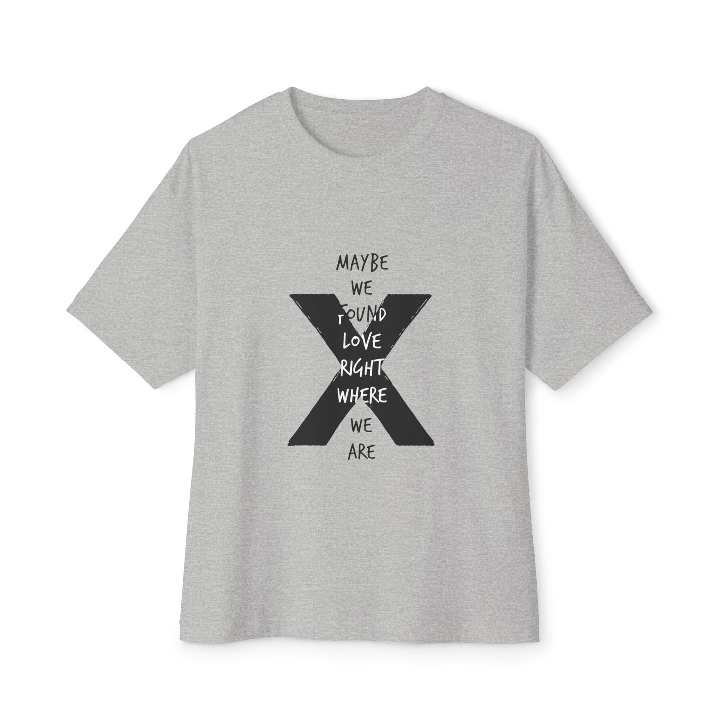 Abstract Paw and Brush Stroke Oversized Boxy Tee