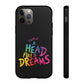 Premium Tough Case for iPhone 12 to 16 Pro Max Showcasing Coldplay’s Iconic A Head Full of Dreams
