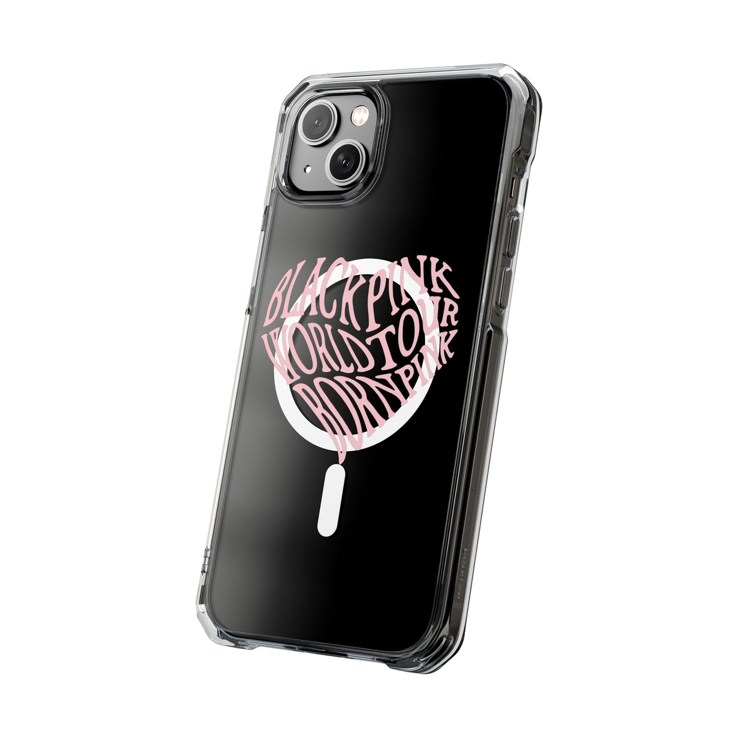 Born Pink Heart Typography - Magnetic Clear Impact Case