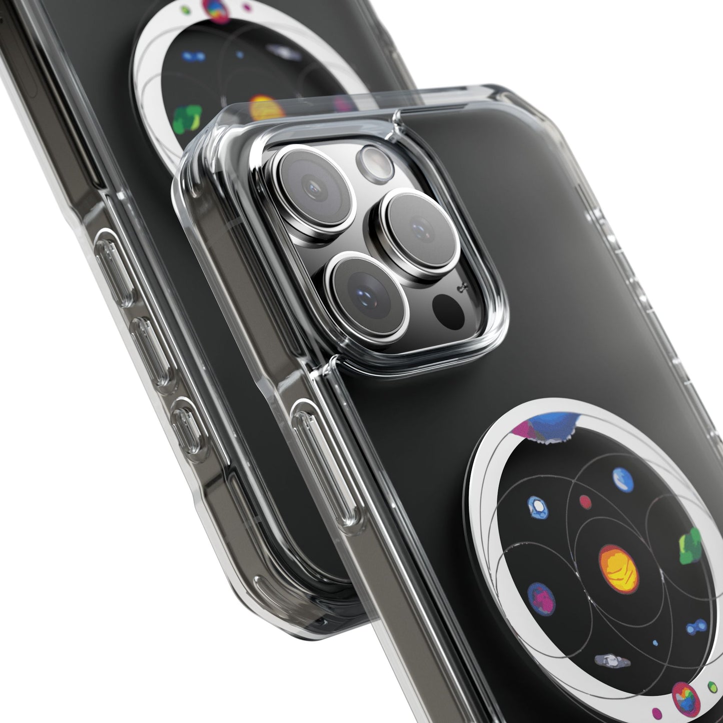 Colorful Planetary Orbit Diagram Magnetic Clear Impact case