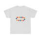 Retro Floral Groove Unisex Heavy cotton tee