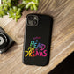 Premium Tough Case for iPhone 12 to 16 Pro Max Showcasing Coldplay’s Iconic A Head Full of Dreams
