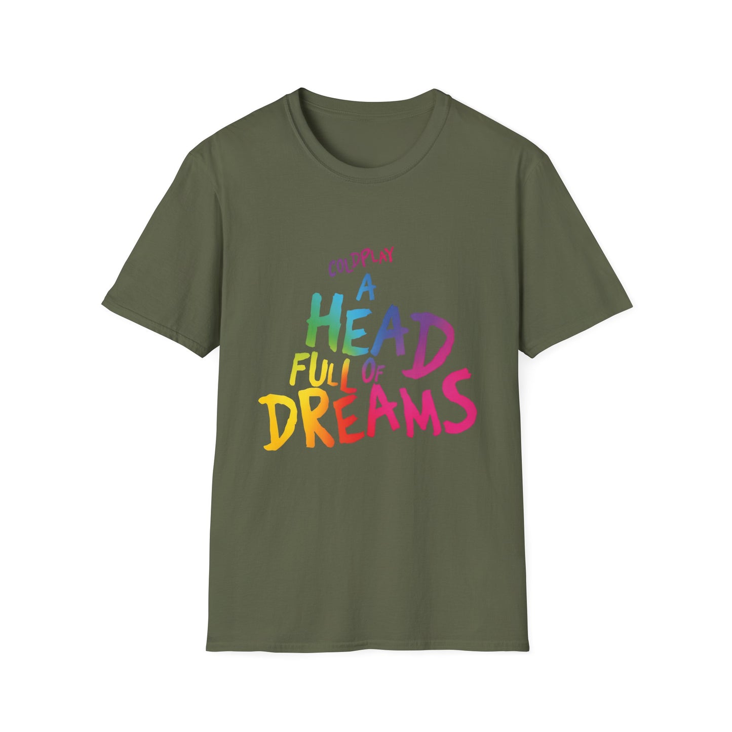 Unisex Softstyle T-Shirt Inspired by Coldplay’s Iconic A Head Full of Dreams