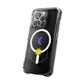 Gradient Moon and Star Emblem Magnetic Clear Impact case