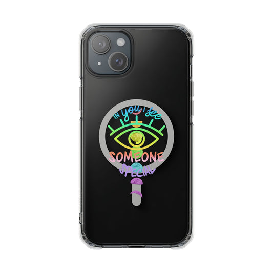 Rainbow Lunar Phases Magnetic Clear Impact case