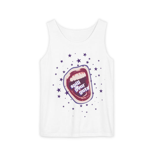 Spill Your Guts Scream-Dyed Tank Top