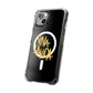 Golden Brush Script Magnetic Clear Impact case