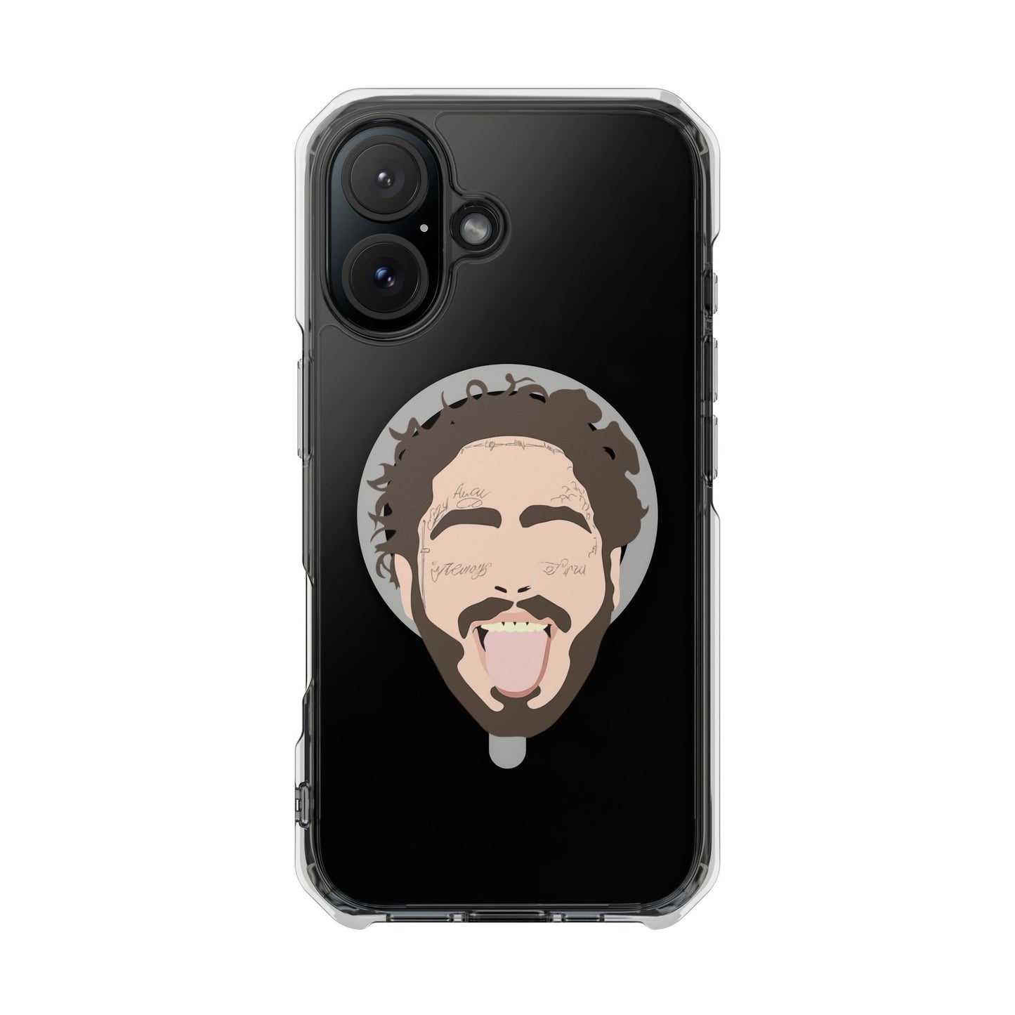 Minimalist Tongue Out Cartoon Face Magnetic Impact Case