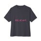 Handwritten Heart Doodle Oversized Boxy Tee