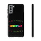 Premium Tough Case for Samsung S21 to S25 Ultra Showcasing Coldplay’s Signage