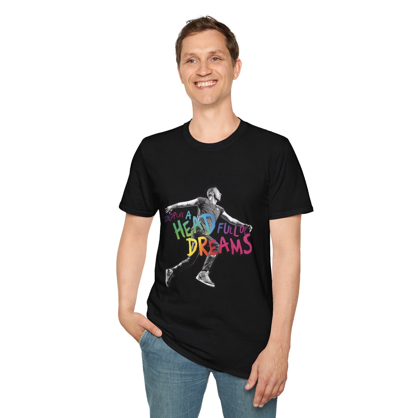 Unisex Softstyle T-Shirt Inspired by Coldplay A Head Full of Dreams Chris