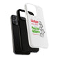 White Paw Print Tough Magnetic case