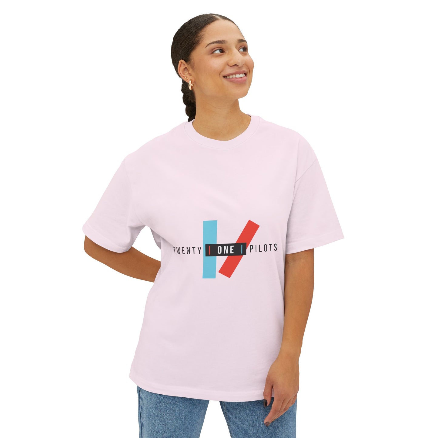 Parallel Vibe Unisex Oversized Boxy Tee
