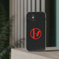 Crimson Orbit Clear Case