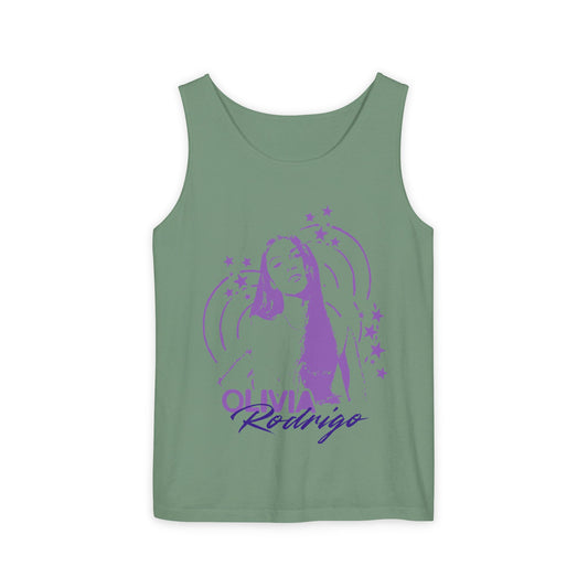Olivia Rodrigo Star Portrait-Dyed Tank Top