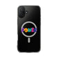 Retro Flower Power Color Pop Magnetic Clear Impact Case
