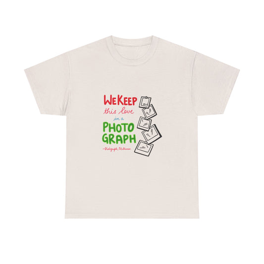 White Paw Print Unisex Heavy Cotton Tee