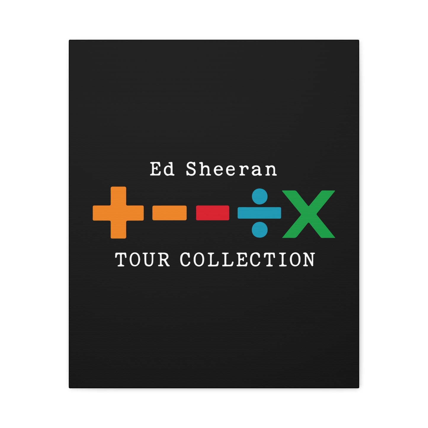 Matte Stretched Canvas, 1.25" Depth – Ed Sheeran Black Edition