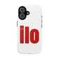 ILO Bold Red Block Tough Magnetic Case