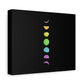 Rainbow Lunar Phases Canvas