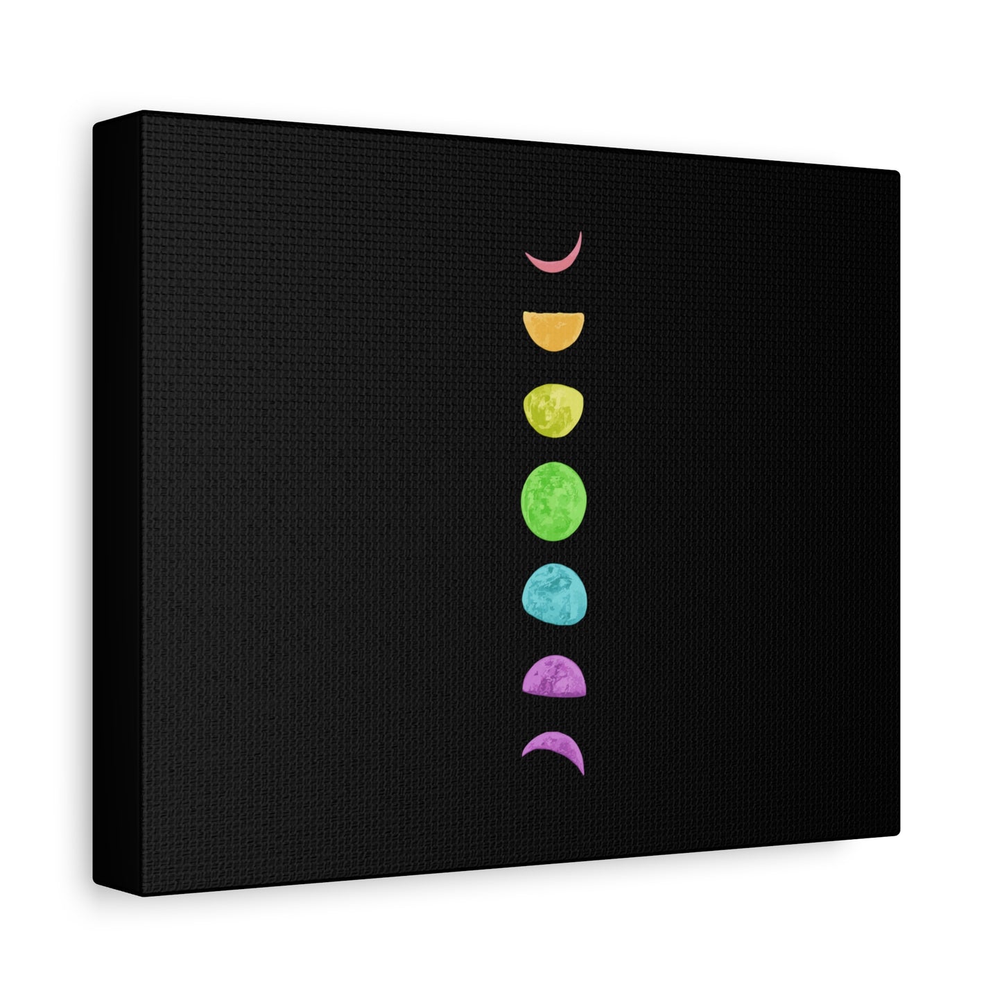 Rainbow Lunar Phases Canvas