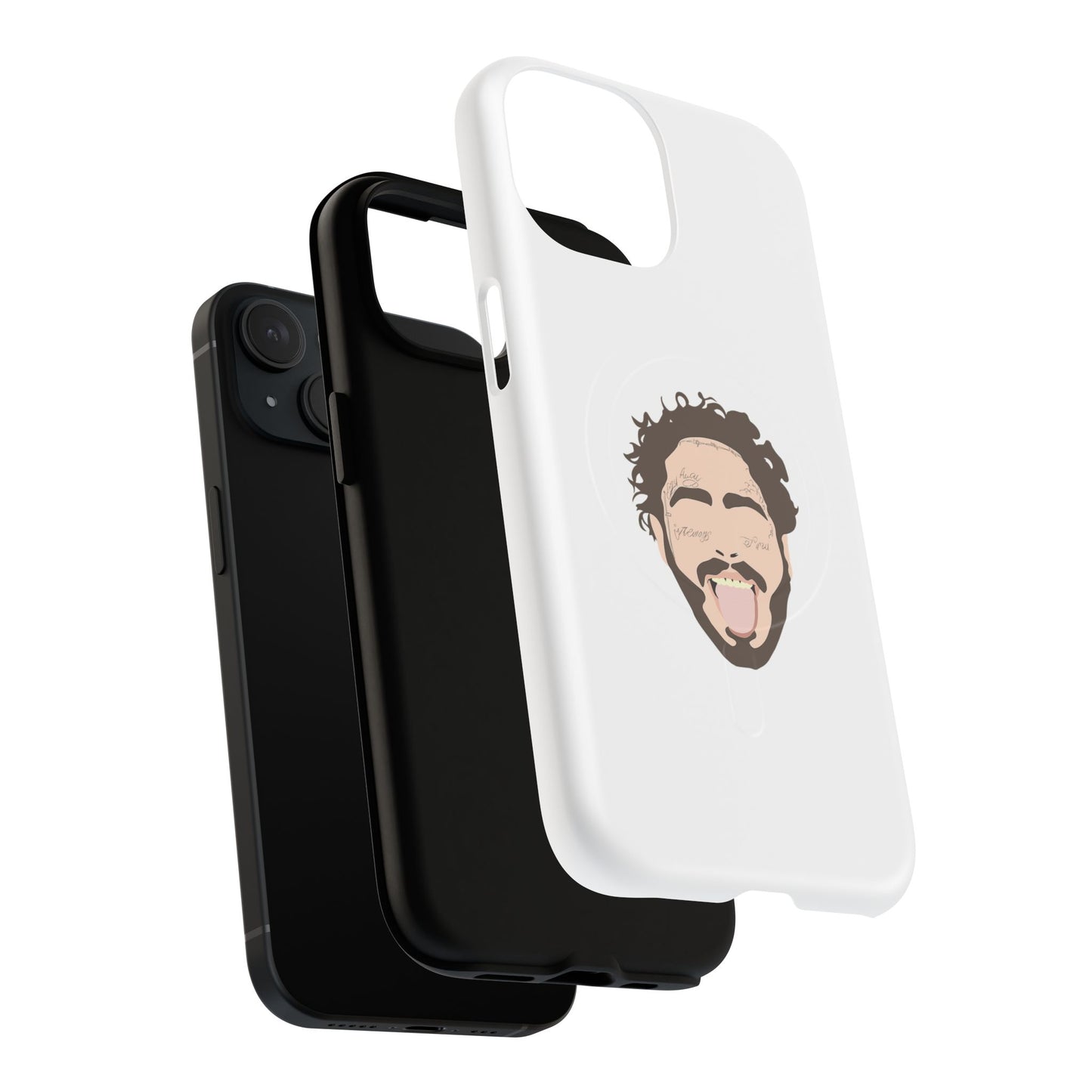 Minimalist Tongue Out Cartoon Face Tough Magnetic Case
