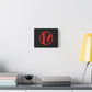 Crimson Orbit Matte Canvas