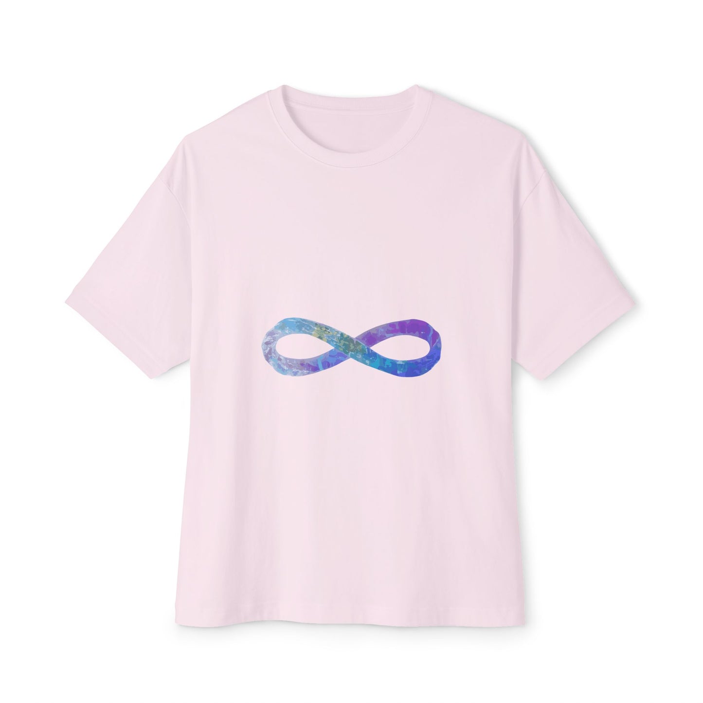 Cosmic Infinity Loop Unisex Oversized Boxy Tee