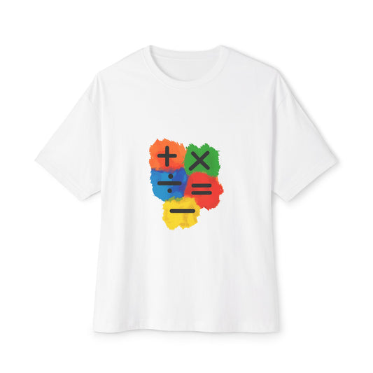 Copy of Copy of Copy of  Orange Divide Symbol Oversized Boxy Tee
