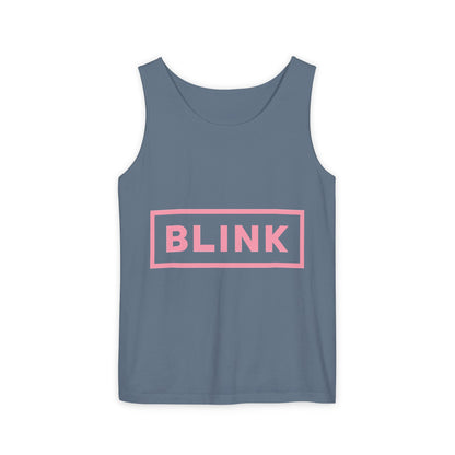 Minimal BLINK Logo – Dyed Tank Top