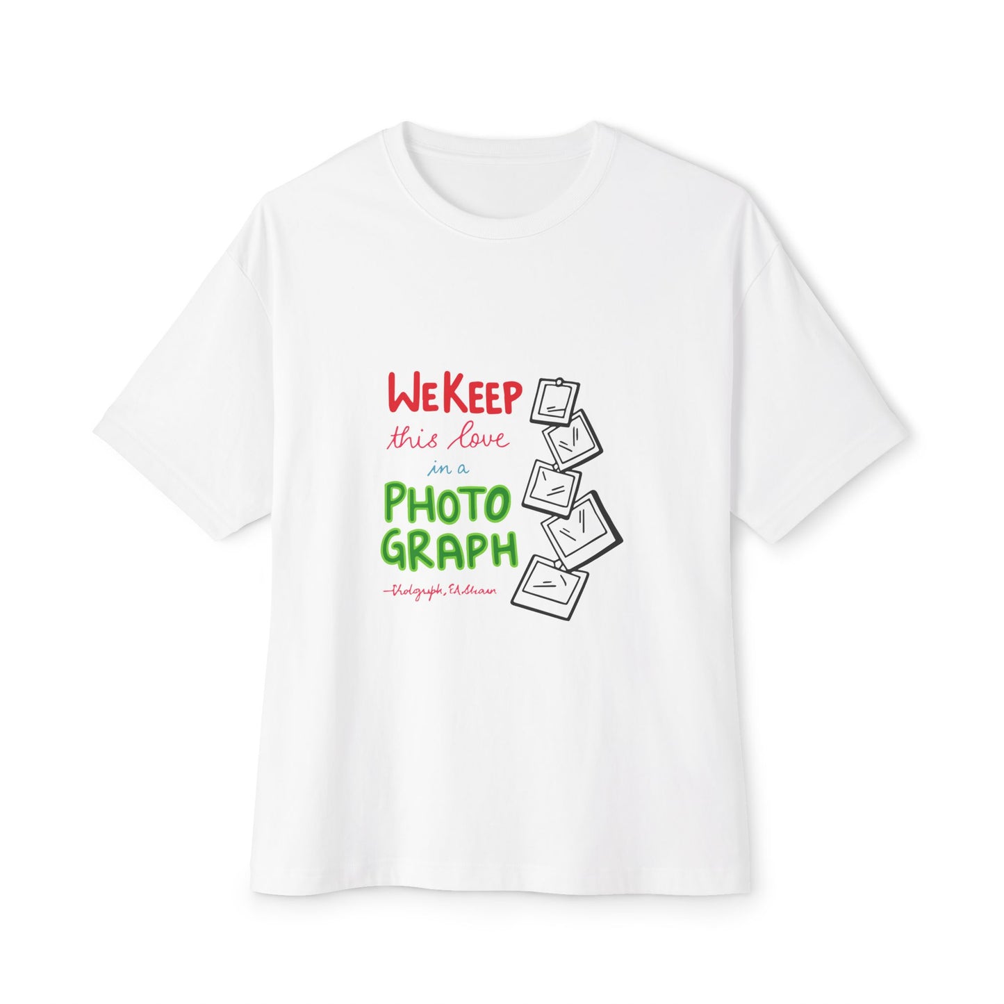 White Paw Print Oversized Boxy Tee