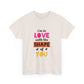 Orange Divide Symbol Unisex Heavy Cotton Tee