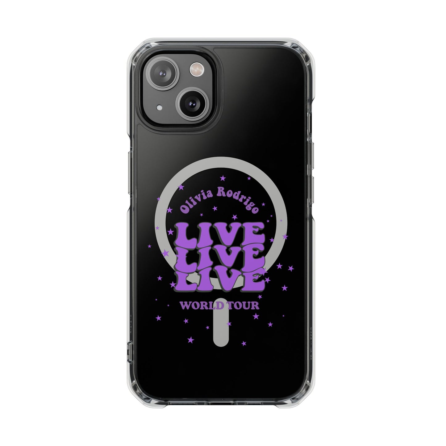 Olivia Rodrigo Live World Tour Magnetic Clear Impact Case