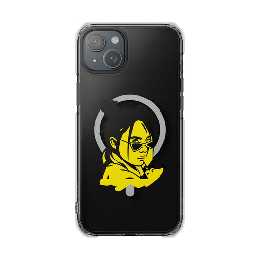 Neon Mood Portrait Magnetic Clear Impact Case