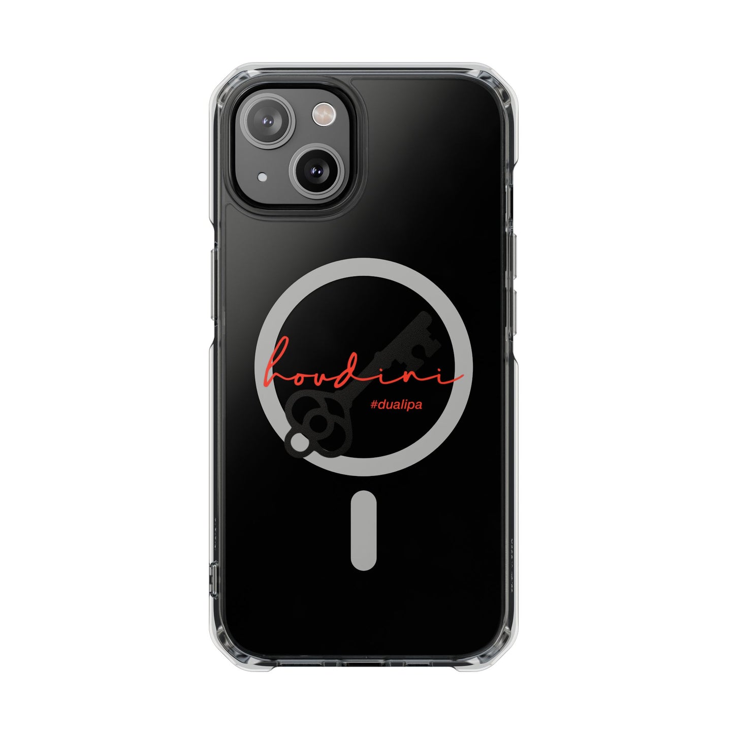 Cursive Spell “Houdini” Magnetic Clear Impact case