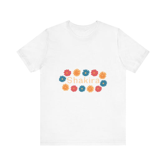 Retro Floral Groove Unisex jersey short sleeve tee