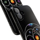 Premium Tough Case for iPhone 12 to 16 Pro Max Showcasing Coldplay’s Illustration Concept
