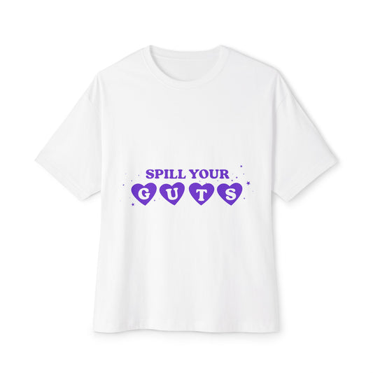 Spill Your Guts Heart-Oversized Tee