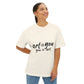 Red Scribble Heart Unisex Oversized Boxy Tee