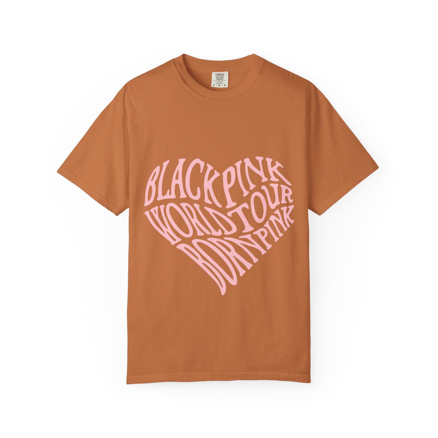 Born Pink Heart Typography – Dyed T-shirt