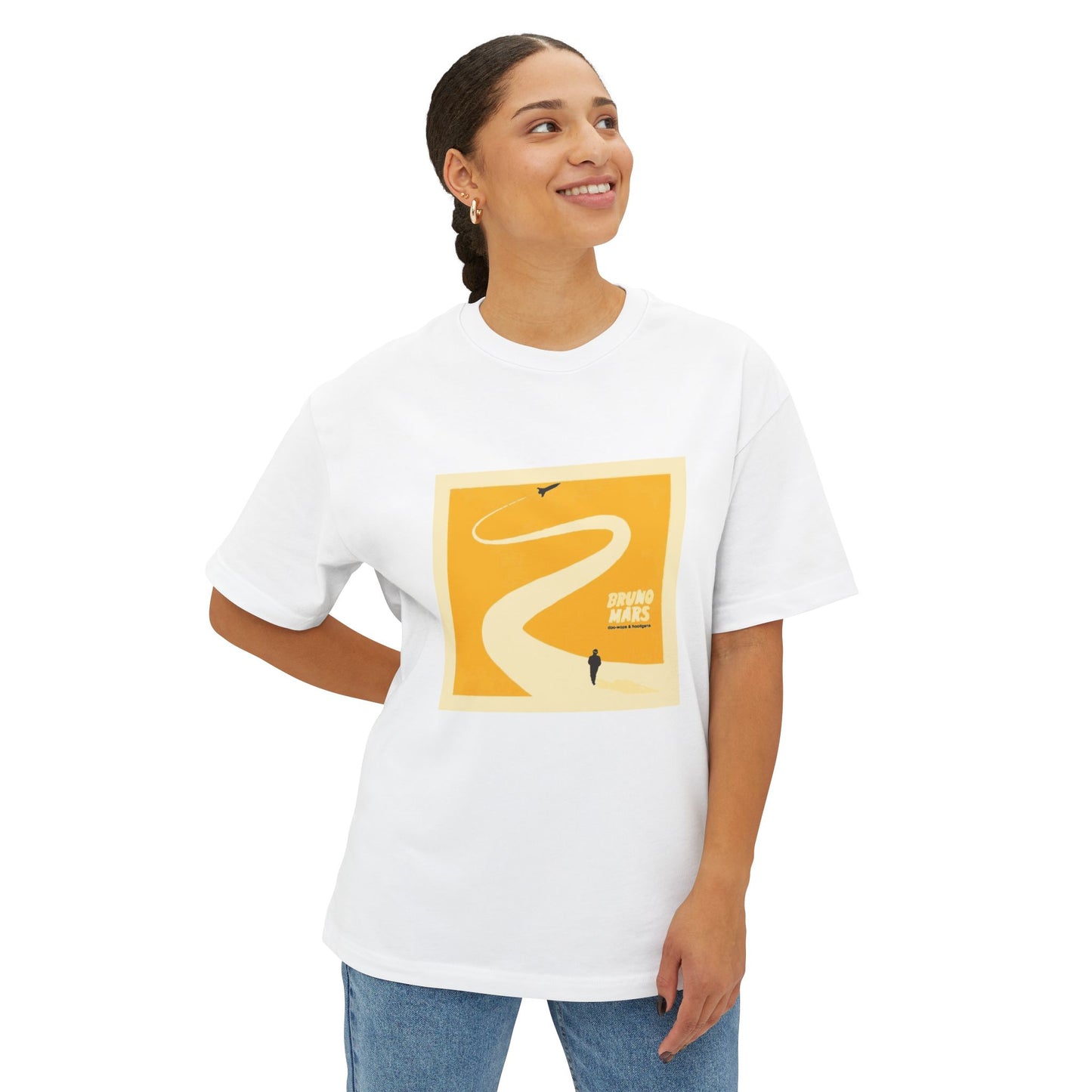 Sunset Trail Vibes Unisex Oversized Boxy Tee