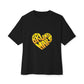 Loud Love Retro Heart Unisex Oversized Boxy Tee