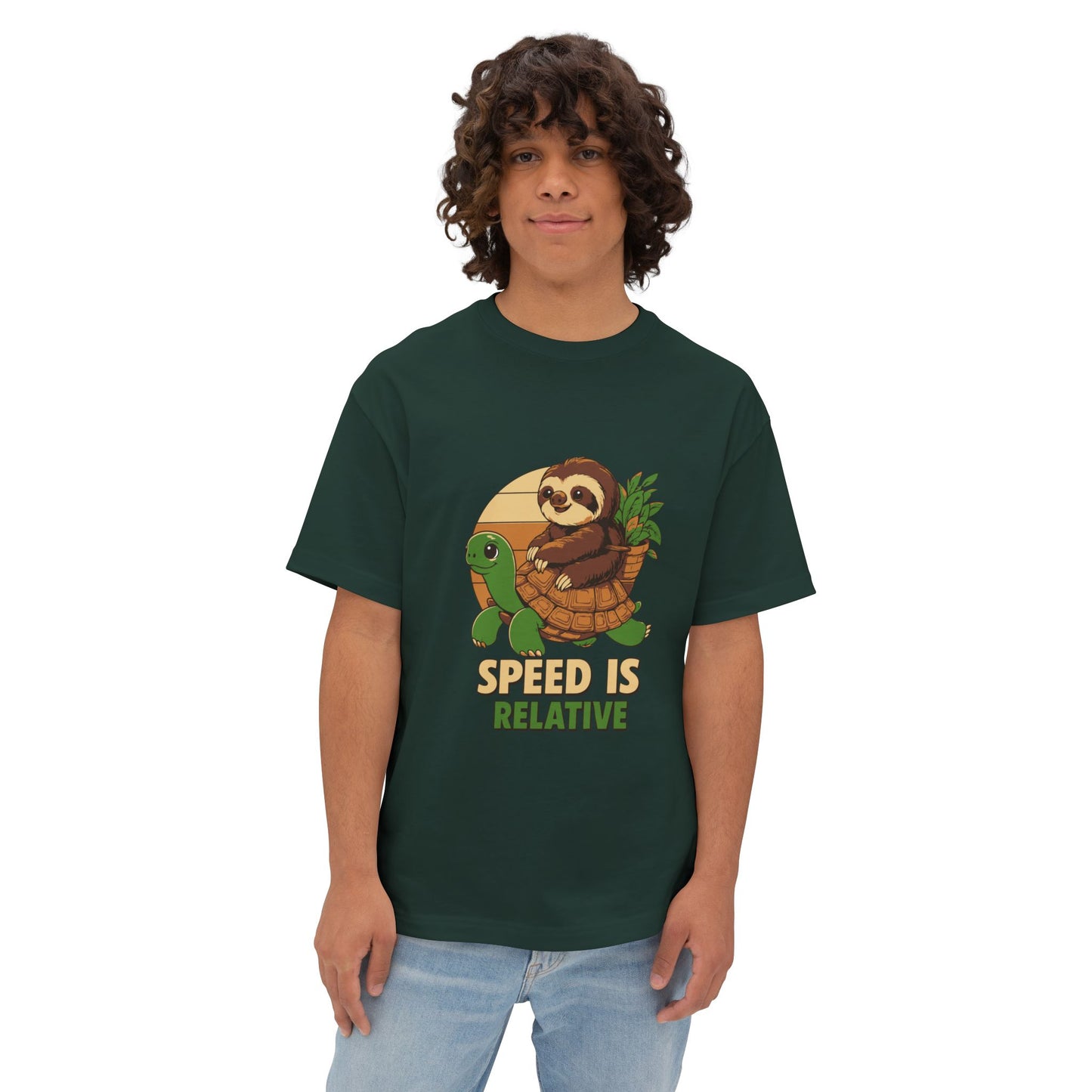 Oversized boxy Tee – Snazzy Speed Edition