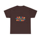 Retro Floral Groove Unisex Heavy cotton tee