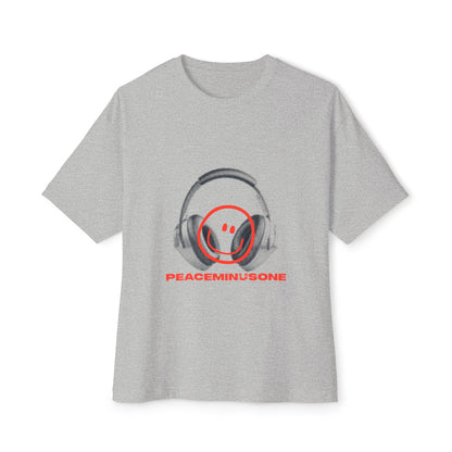 Smiley Beats Graphic Unisex Oversized Boxy Tee