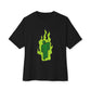 Green Flame Icon Unisex Oversized Tee