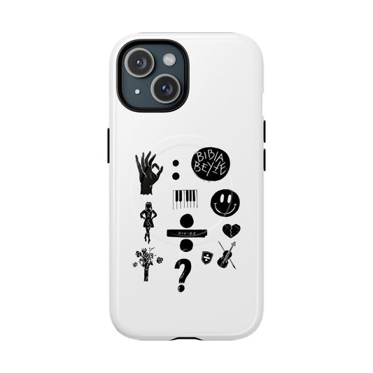 Ocean Wave with Heart Outline Tough Magnetic case